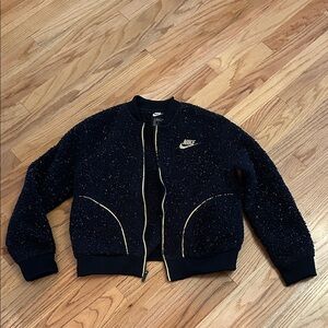 Nike Girl’s Sherpa Black Bomber Jacket